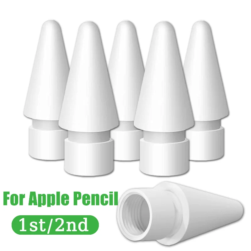 Tips For Apple Pencil 1/2 Replacement Ipencil Nibs High Sensitivity Stylus Pen Tips For Apple Pencil Ipad Pro Spare Nib