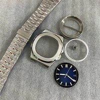 nh35 watch case strap dial hands set 41mm sapphire glass case watch accessories for nh35 nh36 automatic movement