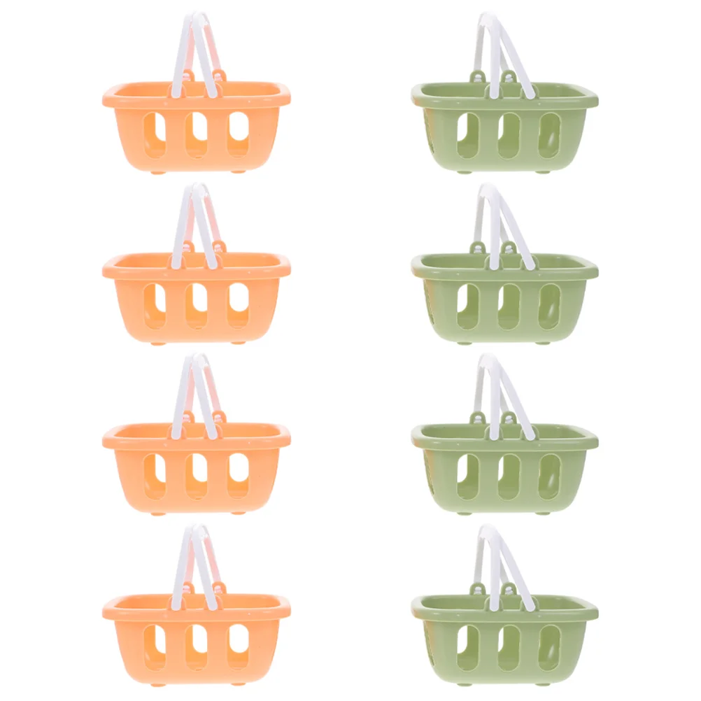 

Basket Shopping Toy Mini Cartbaskets Grocery Pretend Play Miniature Kids Toys 5 Girls Model Age Foraccessory Trolley Shop