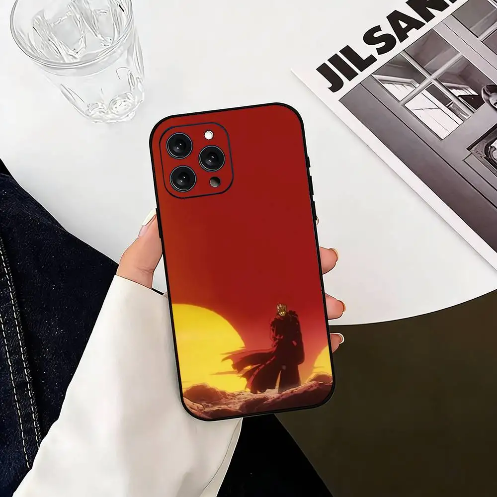 Фото Мягкий силиконовый чехол для телефона с аниме-дизайном C-Cool Trigun Stampede для iPhone 17 16 15 14 13 12 11 X XR Plus Pro Max Plus №4
