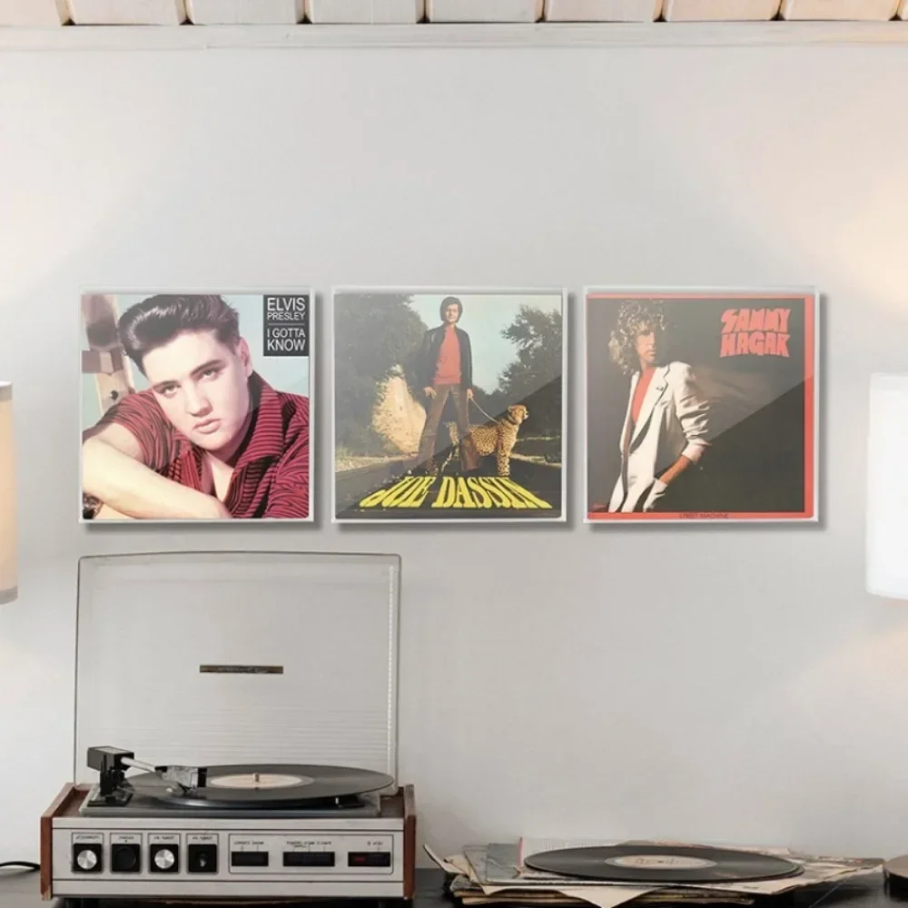 Прозрачные настенные полки для хранения вещей акриловые дисплеев LPs современные