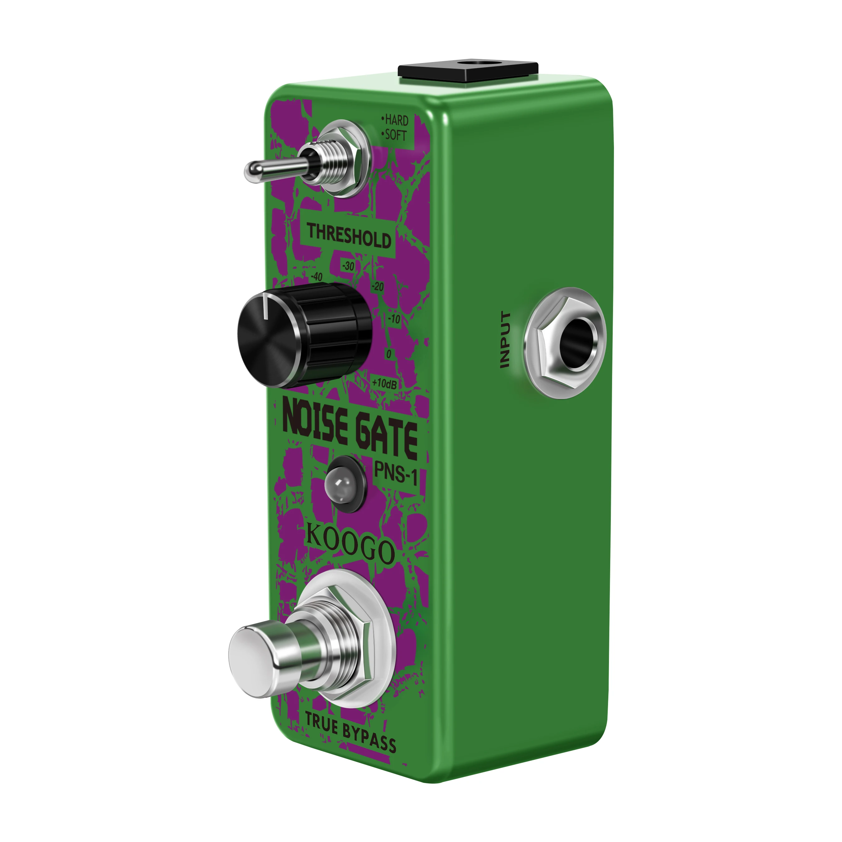 Koogo LEF-319 Guitar Noise Gate Pedal Noise Killer Pedals Noise Suppression Effects For Electric Guitar Hard Soft 2 Modes