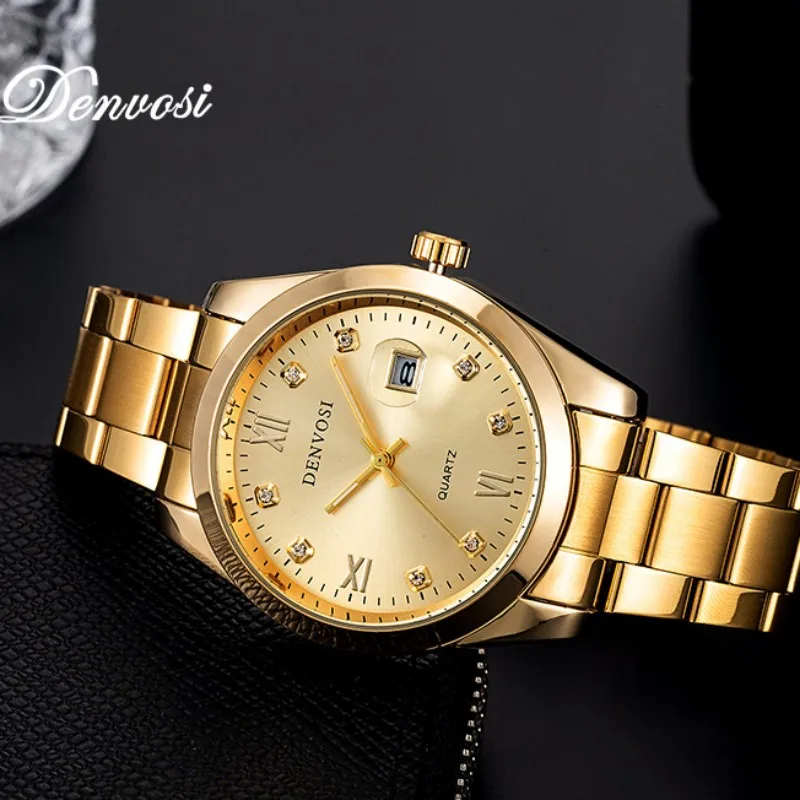 BENVOSI 2023 New Fashion Business Quartz Couple Watch Steel Waterproof Clock Calendar Women Men Wristwatch Bracelet Reloj Hombre