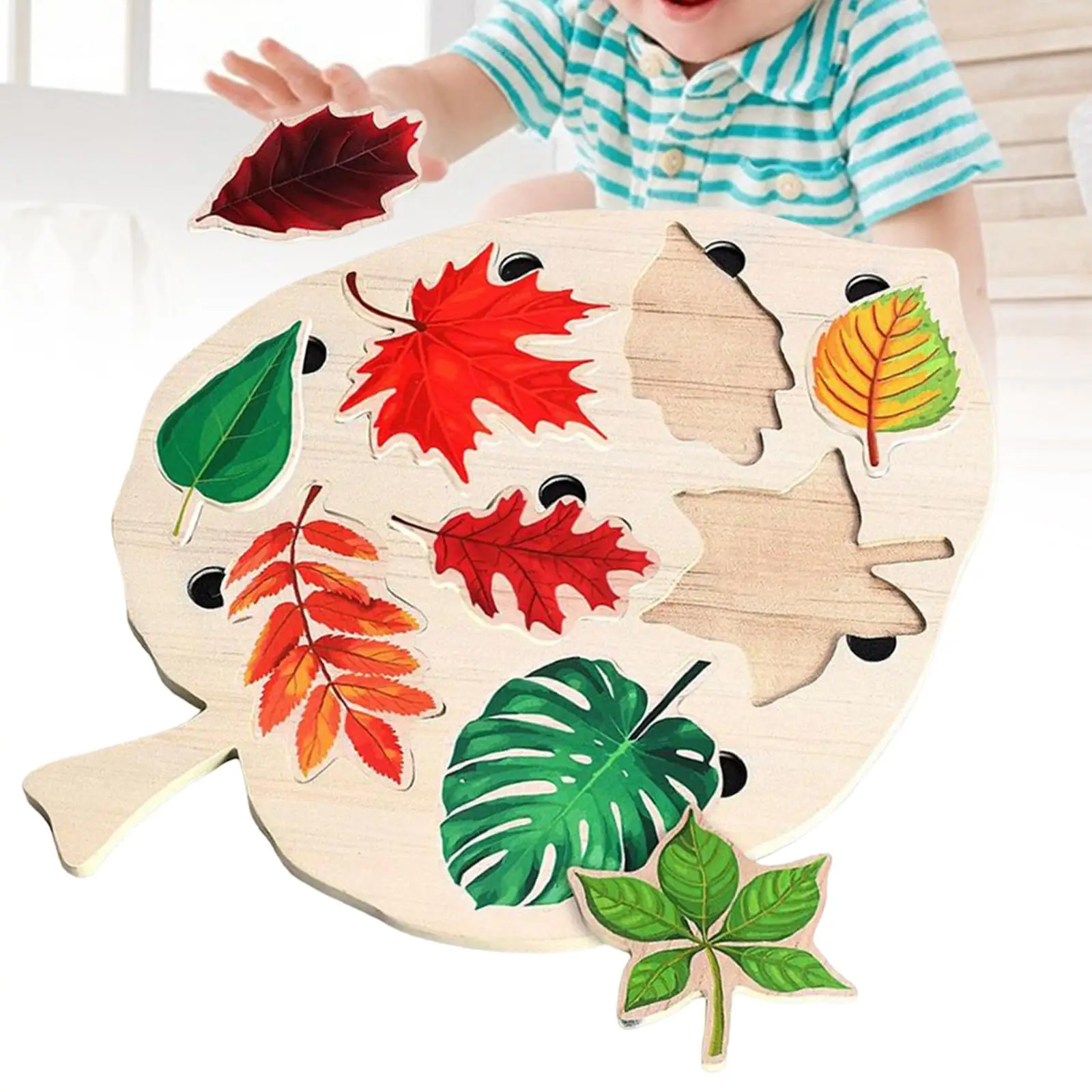 

Пазлы с листьями, детские игрушки, пазл с листьями для младенцев