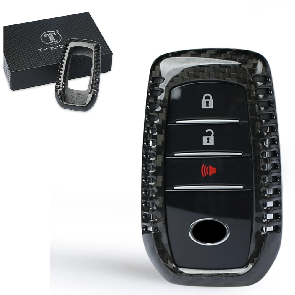 

Автомобильный брелок для дистанционного управления из углеродного волокна для Toyota Alphard RAV4 HILUX