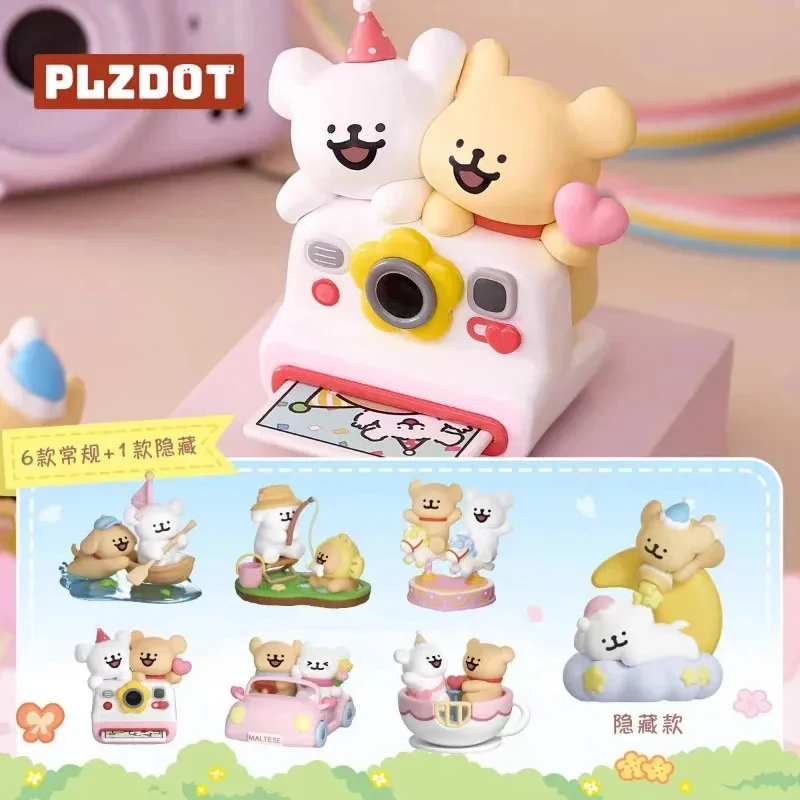 Серия Plzdot Maltese Line Puppy Happy Outing: Загадочная коробка-сюрприз с игрушками, милые аниме-фигурки, кавайные модели, подарок (art.: 3920dbce4a808) - 3920dbce4a808