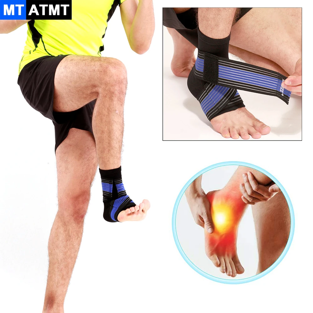 

1Pcs Sports Ankle Brace Compression Ankle Support Strap Sleeves Elastic Bandage Foot Protective For Football Basketball Fitness
