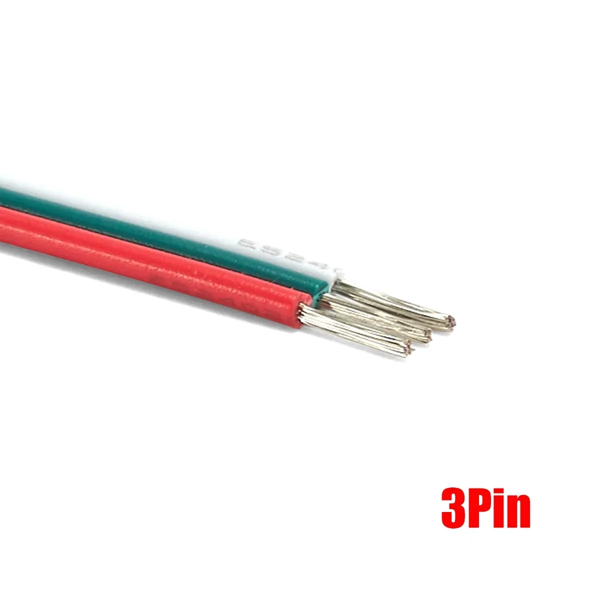 

3-контактный кабель для светодиодной ленты 22 20 18AWG, светодиодный удлинитель, гибкий электрический провод 12 В для WS2812B WS2811, светодиодные ленты Dream Color