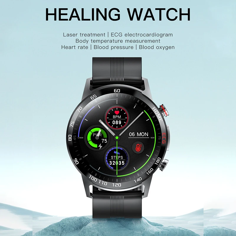 

New Smart Watch IP67 Waterproof Bluetooth Sport Fitness Watch Body Temperature Blood Oxygen Heart Rate Health Monitoring