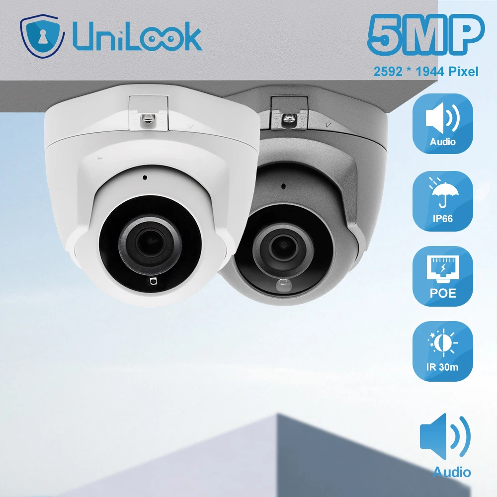

UniLook POE IP наружная купольная камера 5MP безопасность ночного видения всепогодная камера видеонаблюдения видеонаблюдение с аудио приложение ...