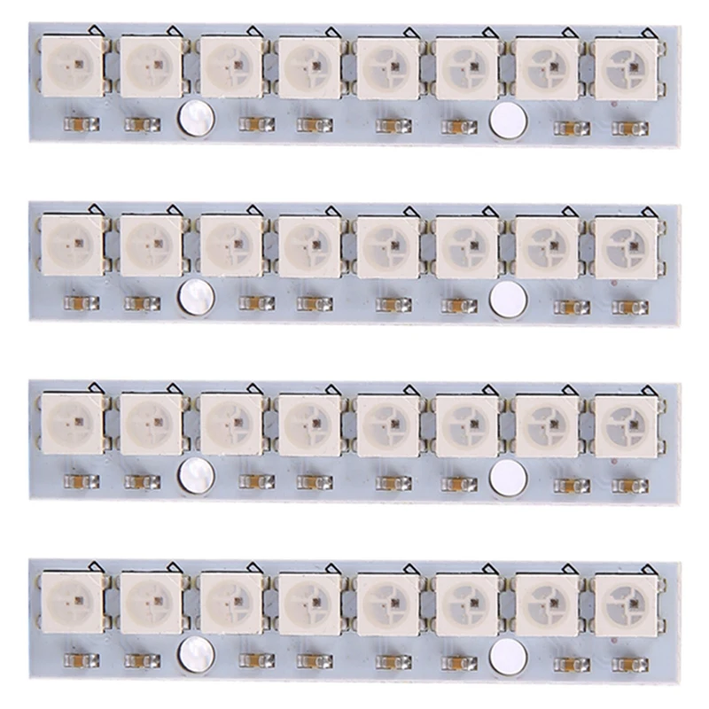 

Светодиодная лента WS2812B 5050 RGB для вождения, 4 шт., 8 шт., встроенная полноцветная лента для NAZE32 CC3D