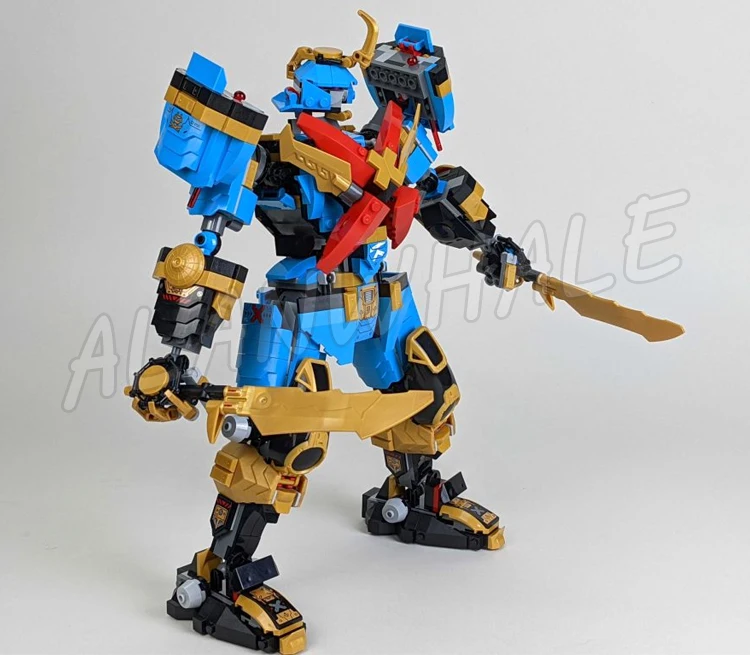 1003 шт. Shinobi Crystallized Nya's Samurai X Mech Crystal Dragon Warrior 60010 наборы строительных блоков