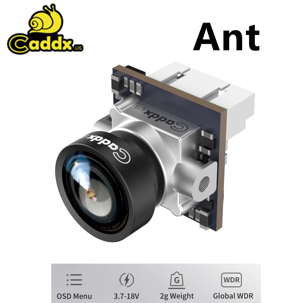 Камера Caddx Ant FPV 1200TVL Global WDR OSD 1 8 мм объектив 2g светильник Nano камера Lite соотношение