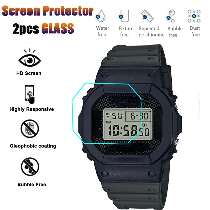 2 шт. 9H закаленное стекло для защиты экрана Casio G Shock GXW-56 GX-56 GMW-B5000 GM-5600 GW-5035 GW-5000 с