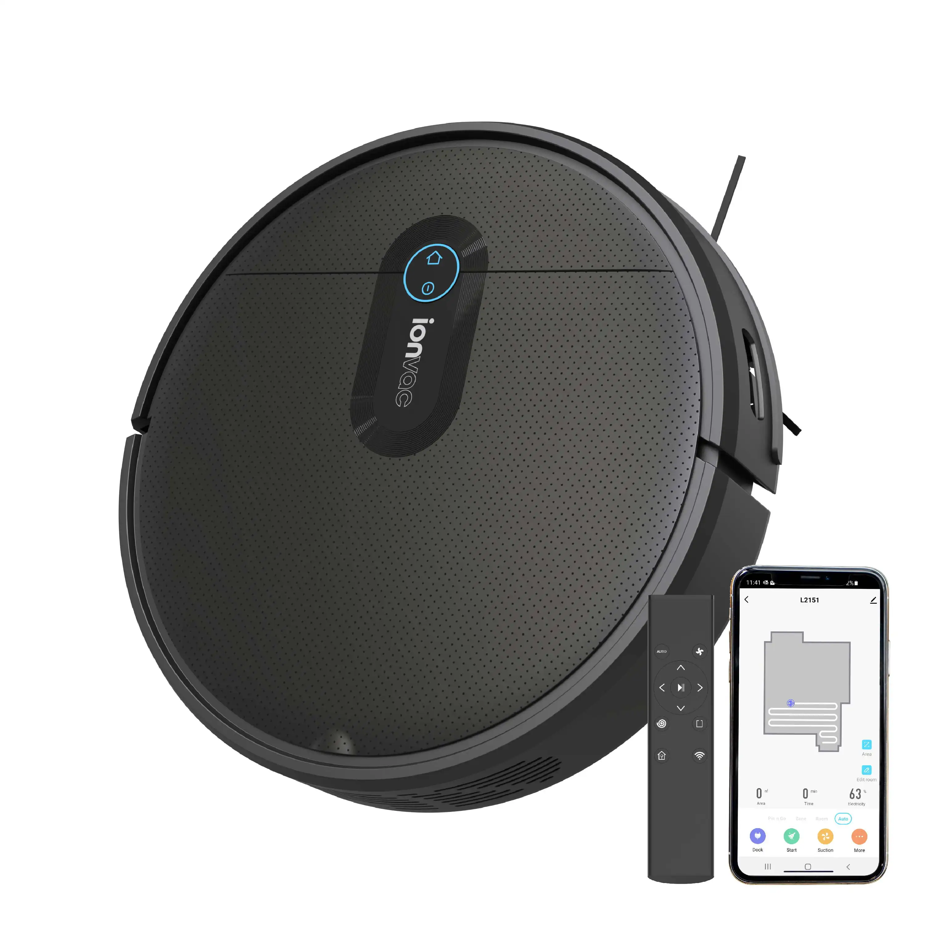 

SmartClean V2, Smart Mapping Robot Vacuum with App/Remote Control