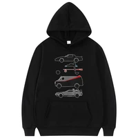 the cars the star back to the future hpodie time machine men women loose hoodies spring autumn vintage sweatshirt streetwear