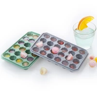 24 hole diamond shape ice cube mold whisky wine cool down ice maker silicone tray 3d crystal mould creative decoration tool new