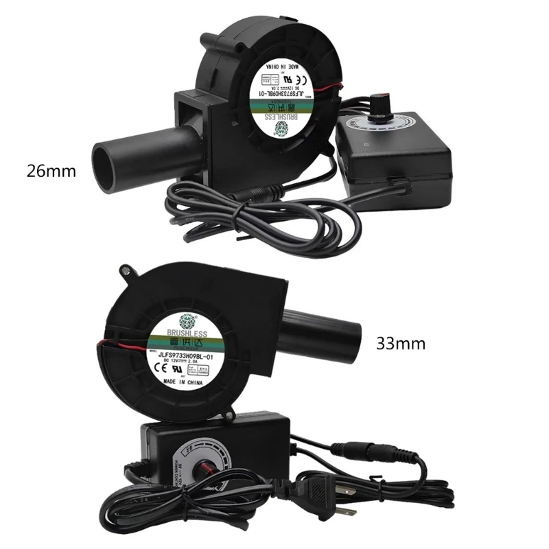 

K1KA BBQ Fan Air Blower 12V 4700R for Barbecue Picnic Camping Charcoal Starter