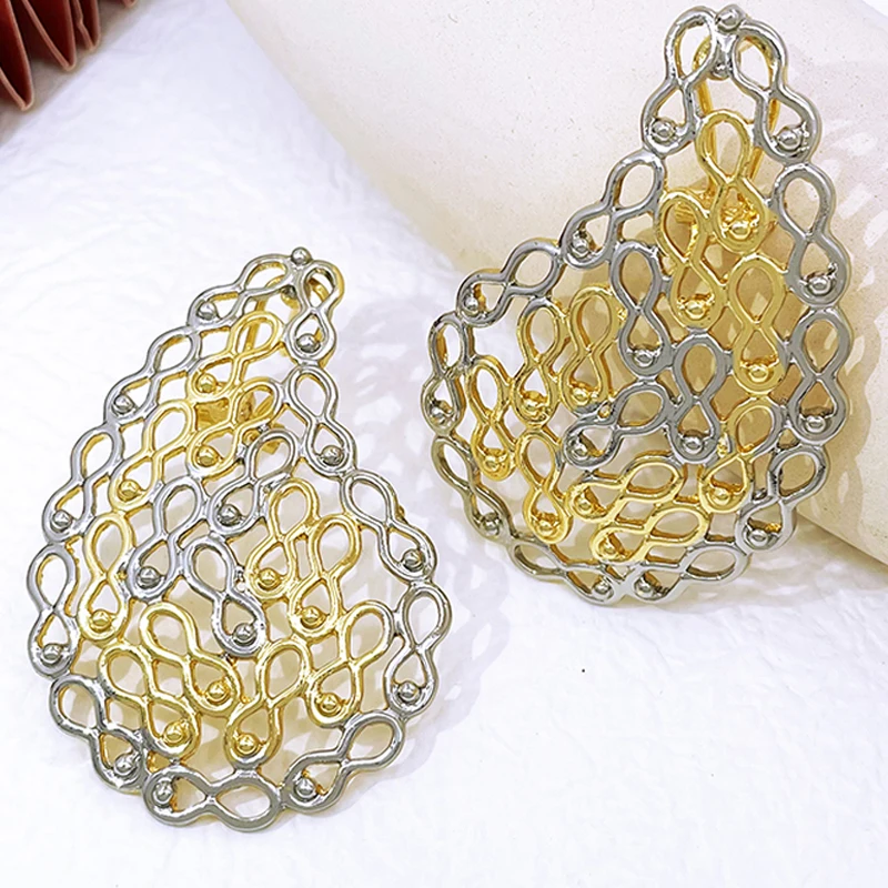

Unique Women Earrings Quality 18K Gold Plated Hoop Earrings Latest Fashion Jewelry Wedding Party Gift Accessories 2023 Trending