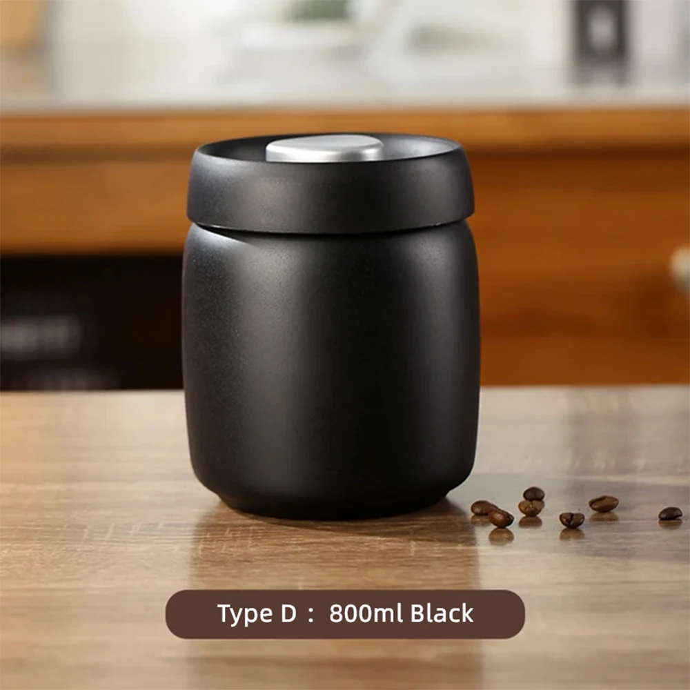 

Герметичная банка для кофе из нержавеющей стали, ручной вакуумный контейнер для хранения, банка-канистра для кофейных зерен, уличный кемпинг, кухня, бариста