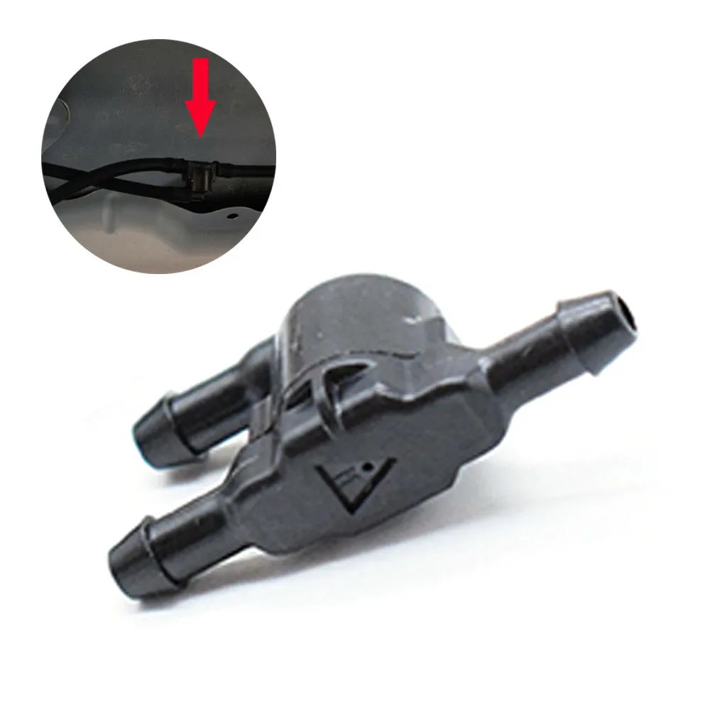 Тройник T 3-ходовой клапан омывателя ​ Лобовое стекло 85321 28020 черные автомобильные