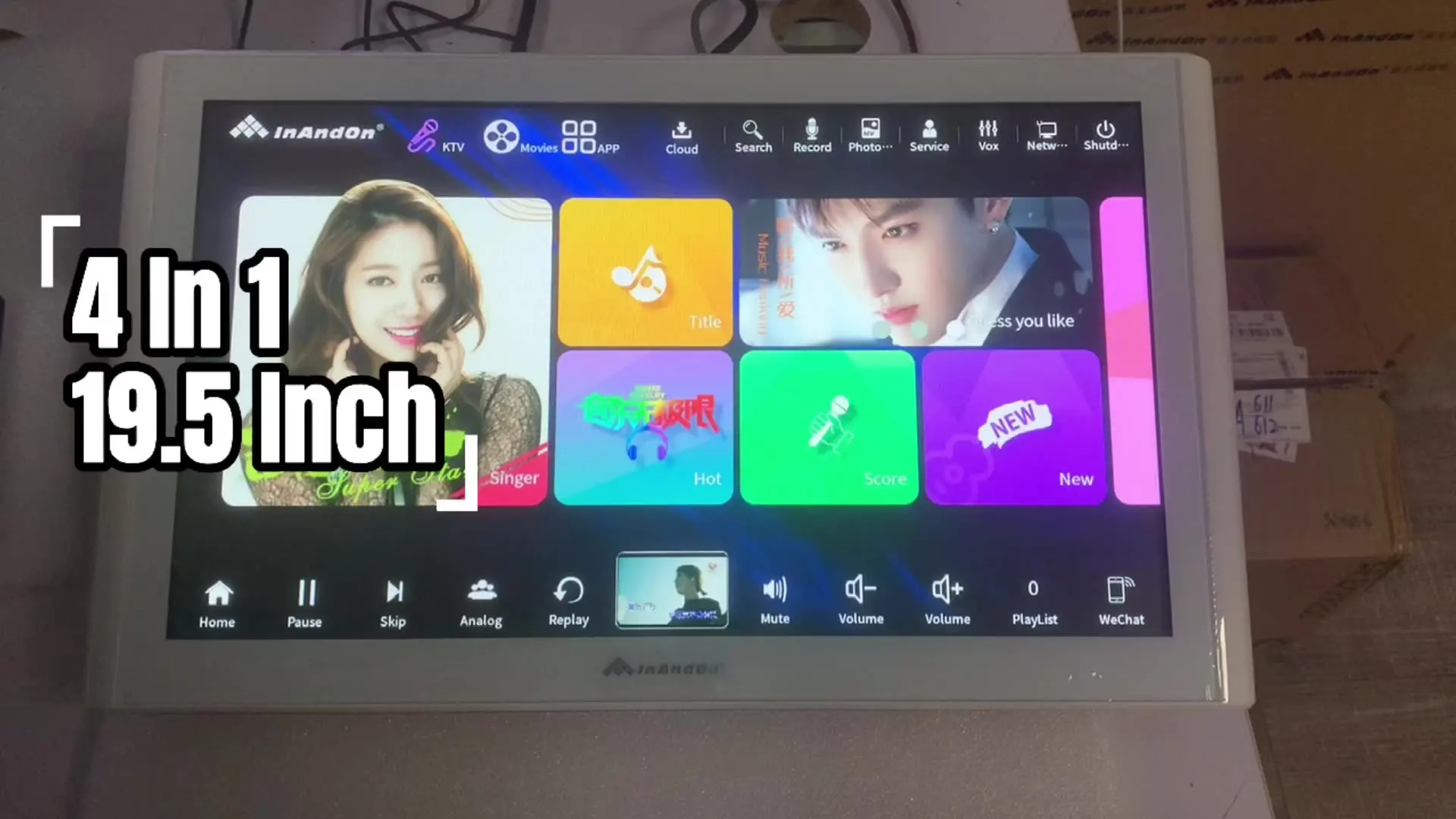 

3in1 18.5 Full Screen Factory Sale Various Widely Used 6T Touch Screen Box Singing Karaoke Machine