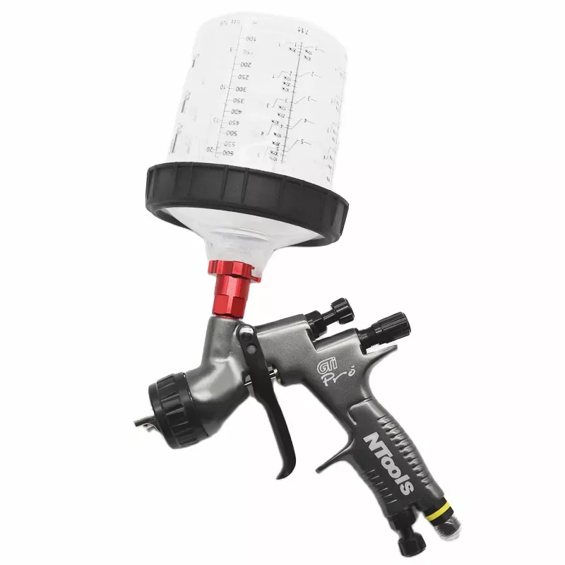 

NEW2023 Spray Gun 1.3/1.8MM Air Spray Gun Car Paint Gun HVLP Spray Gun Cup Mix H/O Quick Cup Adapter With Mixing Cup No-Clean Ta