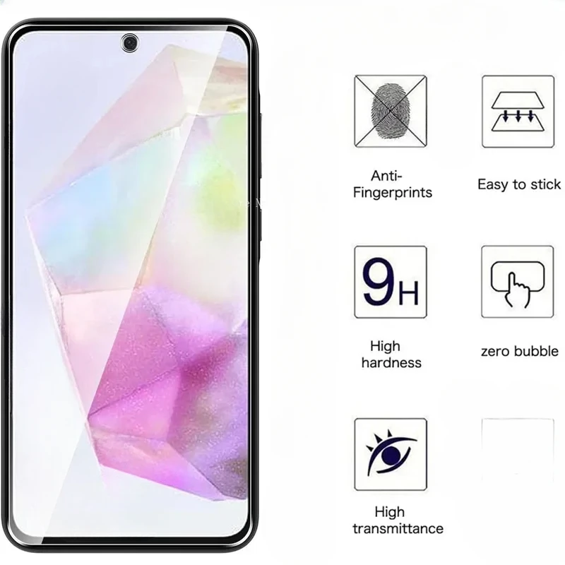 2 шт. полное защитное стекло для Samsung Galaxy A55 A35 A25 A15 A05S 5G закаленное пленка C55 M55 M15 A54