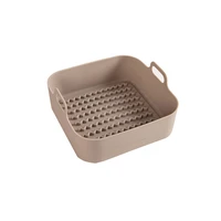 silicone pot multifunctional air fryers thicken bbq plate barbecue basket oven accessories heating baking pan for fried chicken