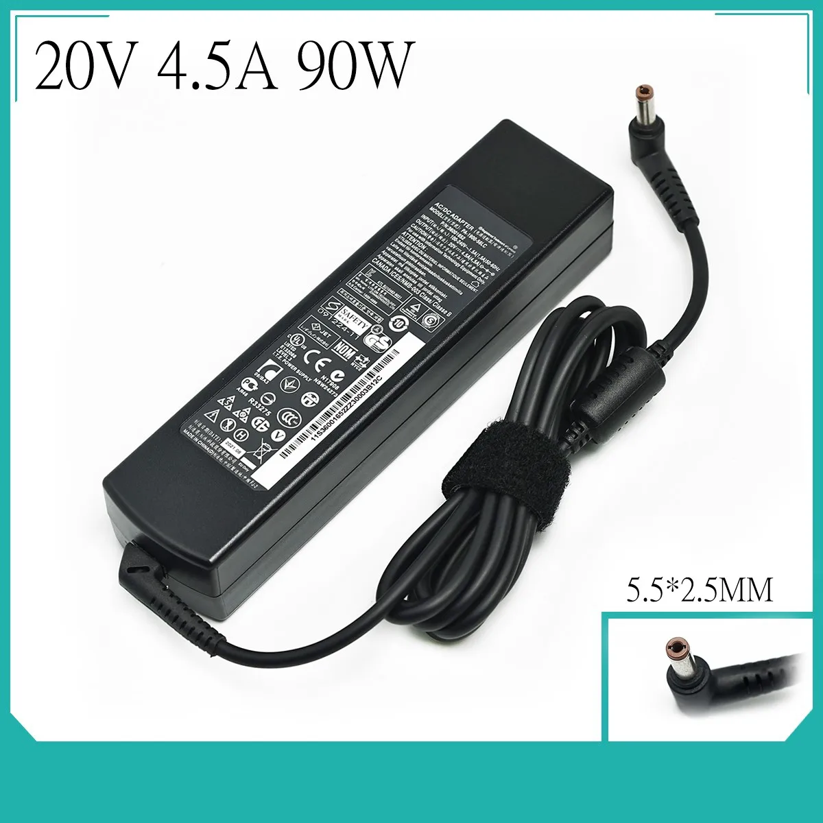 

20V 4.5A 5.5*2.5mm For Lenovo IdeaPad G570 G580 G770 Laptop Adapter Charger 15.6-Inch G Series Notebook Power Supply