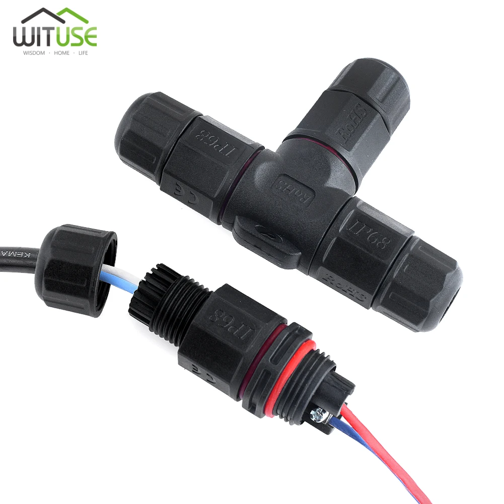 

Waterproof Cable Connector IP68 2Pin 3Pin 4Pin 5Pin Terminal Straight Connector Wire Screw LED Light Electrical Adapter Set