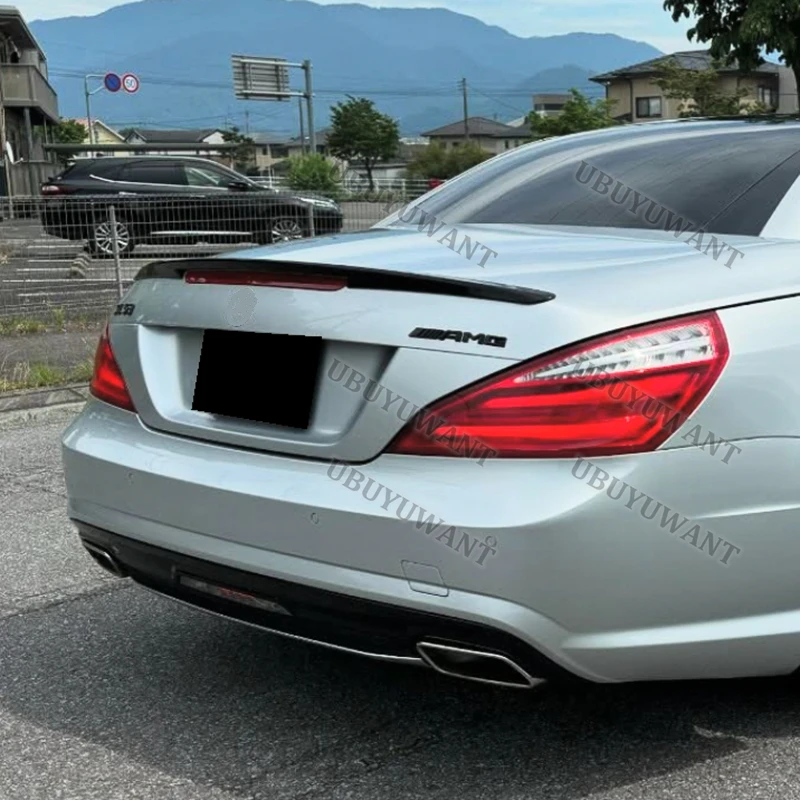 Фото Задний спойлер на крышу из карбона для Mercedes-Benz SL-Class R231 SL350 400 450 500 AMG GEN 6, 2012-2020 №2