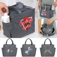 color series print insulated lunch bag cooler bag thermal portable luncheon box ice pack tote food picnic bags work lunch packs