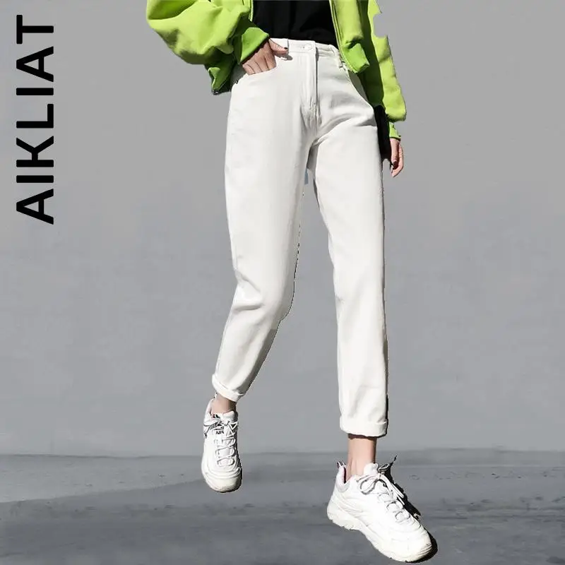 

Aikliat Skinny Teenagers High Waist Slim Women Jeans Y2k 2022 Denim Pants Stretch Jeans Women Casual Woman Trousers Mom Jeans