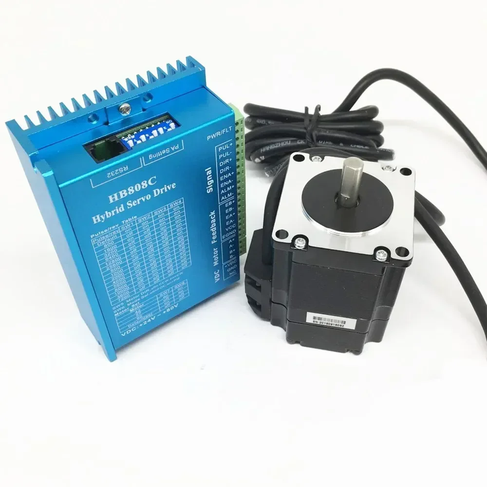 Гибридный Драйвер шагового двигателя с замкнутым контуром Nema23 350 Вт комплект