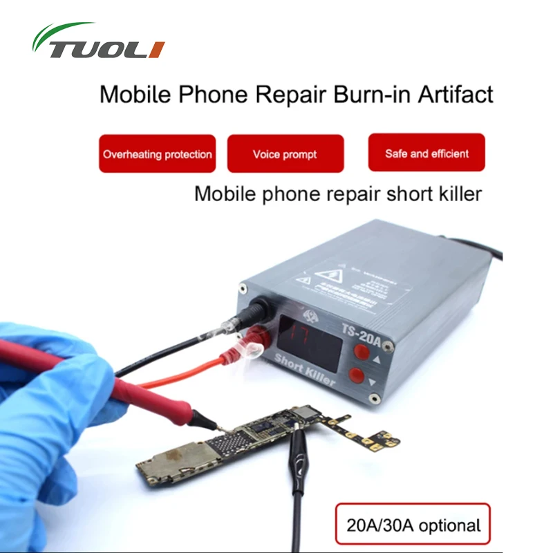 

TS-30A TS-20A Short Killer Box PCB Short Circuit Fault Detecting Machine For iPhone Repair Short-circuit Burning Repair Tools