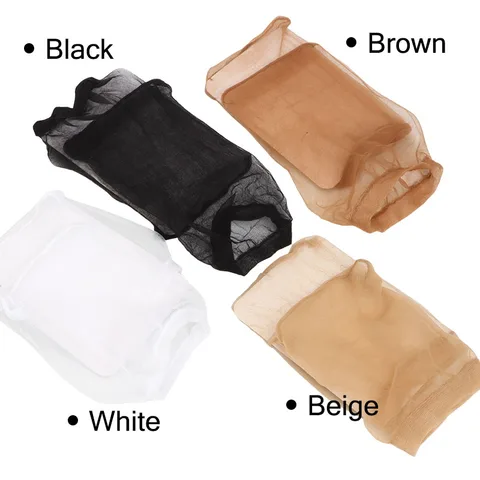 10-шт шапочки для парика для женщин HD шапочка для парика для кружевного переднего парика лысая шапочка для париков черный коричневый невидимый HD чулок шапочки для париков