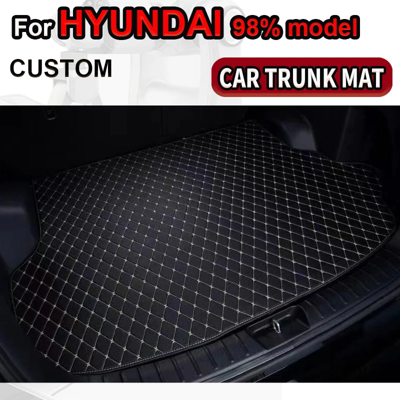 

Custom car trunk mat for HYUNDAI Ioniq H Rio Tucson Santa Grand SantaFe Veracruz Valoster Verna i10 Elantra i40 i30 Santa Fe