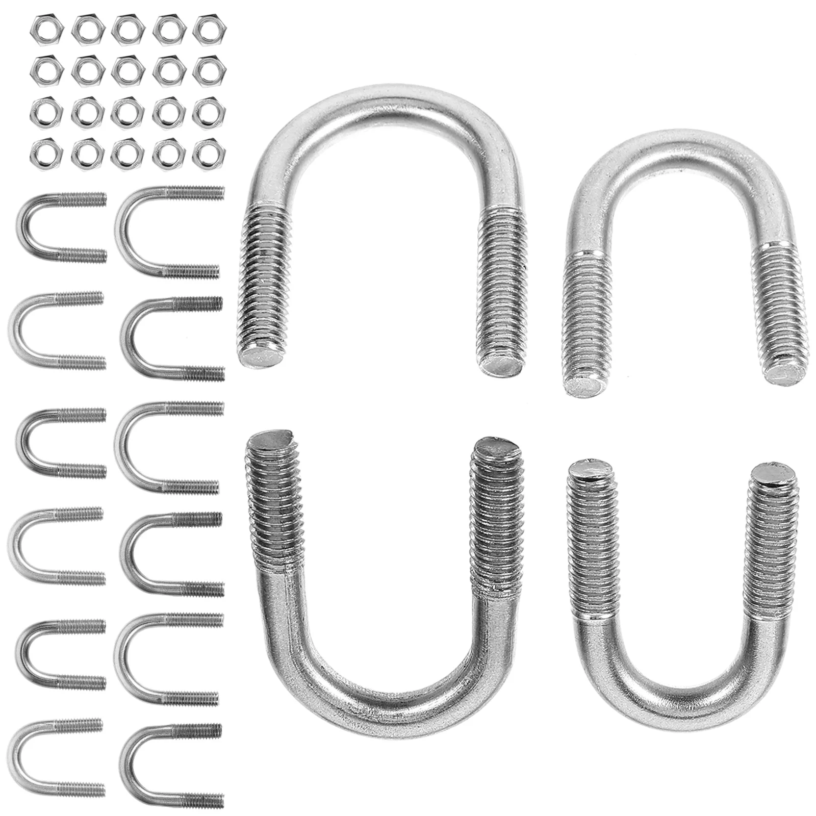

Hardwares U Bolt For Hardwaresss With Nuts And Washers U-bolt Round Bend Bolts Hardwares Stainless Shape Nuts Washers Fastener