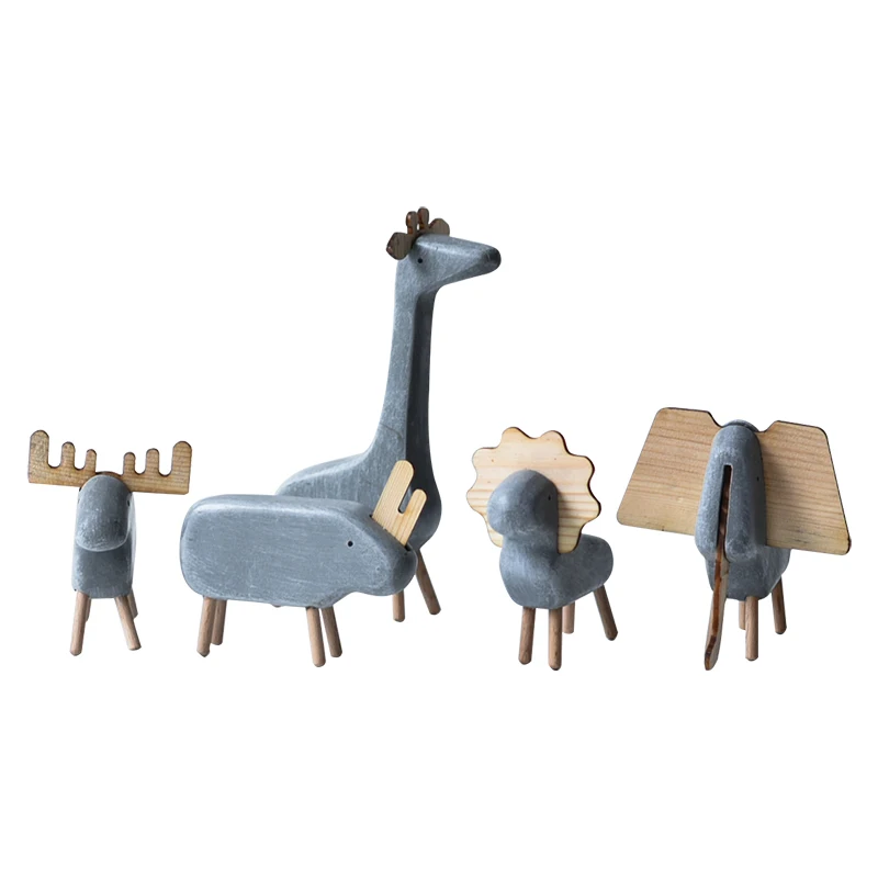 

Nordic Abstract Figurines Miniatures Animal Desk Modern Cute Creative Figurines Miniatures Art Decoratie Room Decoration DG50FM