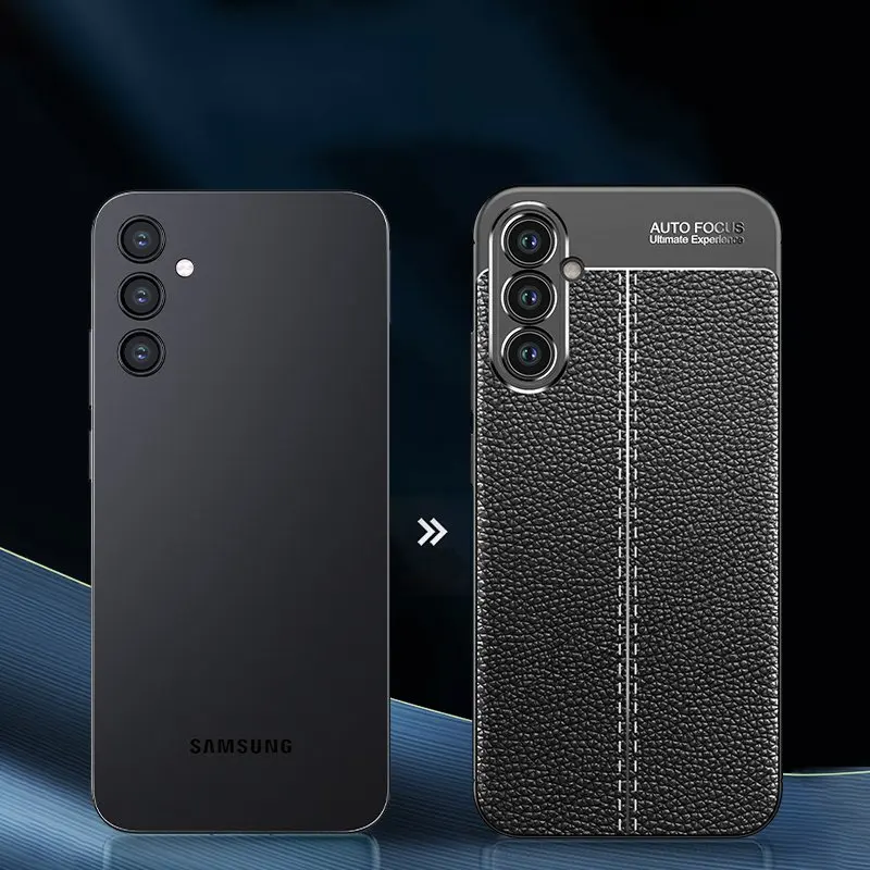 For Samsung Galaxy A34 Case For Samsung Galaxy A34 Cover Funda Shell Soft TPU Leather Phone Bumper For Samsung Galaxy A34