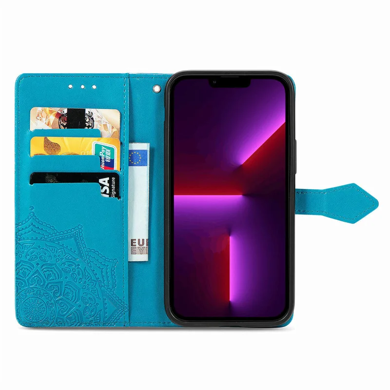 Чехол с 3D цветком мандалы для Vodafone Smart V22 E11 N12 кожаный чехол через плечо на молнии