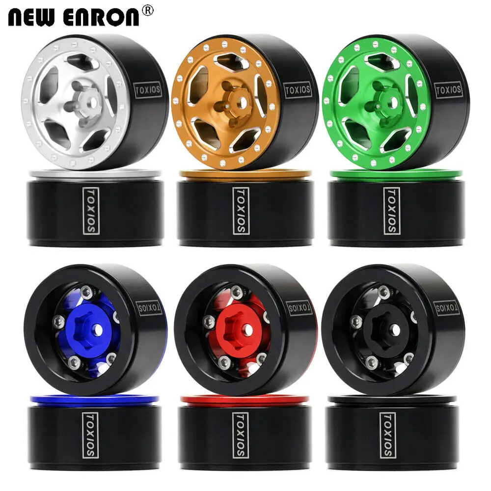 Алюминиевый обод колеса 1,0 дюйма Beadlock для гусеничного автомобиля 1/24 Axial SCX24 Deadbolt C10 AX90081 FMS FCX24 TRAXXAS 1/18 TRX4M JIMNY Xiaomi