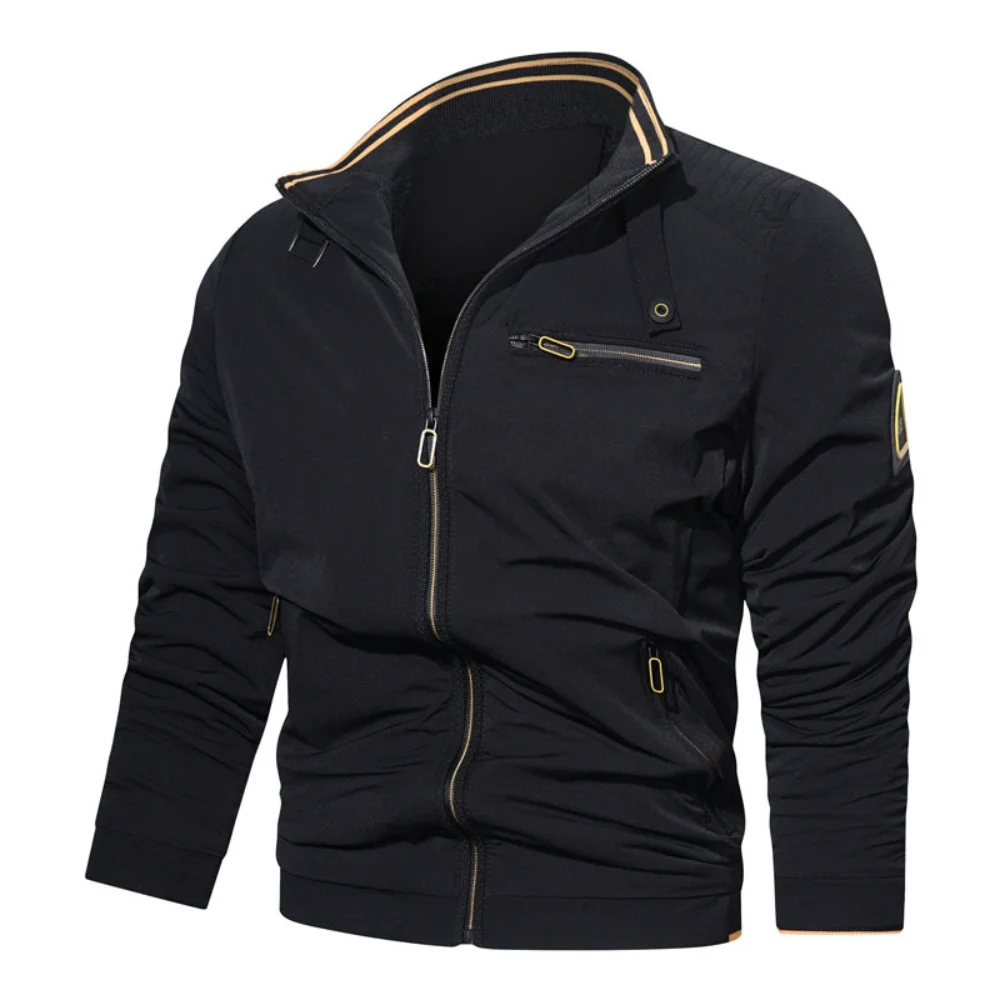 

Spring Men's Bomber Zipper Jacket Male Casual Streetwear Hip Hop Slim Fashion Baseball Coats Men Clothing
