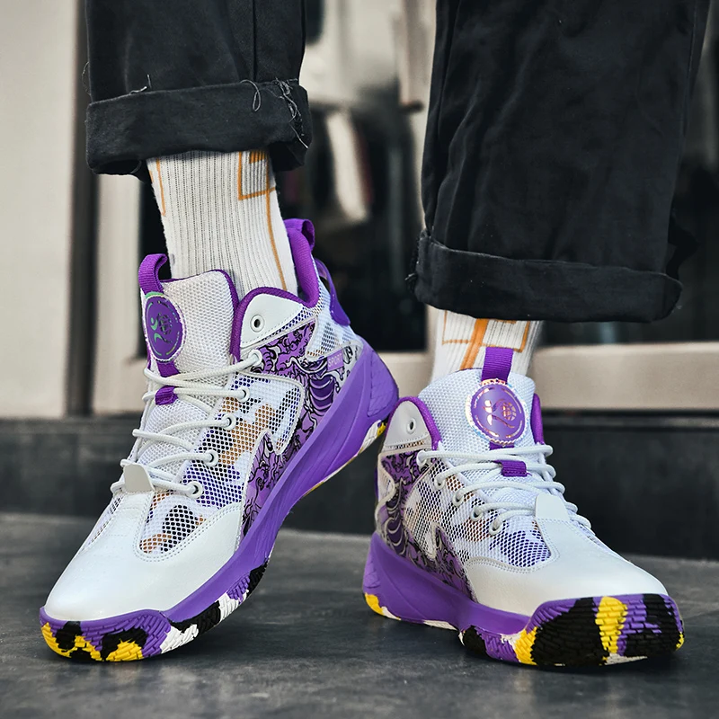 Hot Professional Basketball Shoes Men Street Culture Sports Shoes Women Sneakers Couple Breathable Athletic Basketball Boots Men