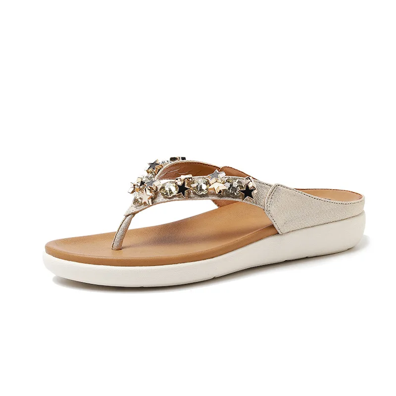 

2022 New Summer Women Slippers Bohemian High Quality Fashion Casual Outdoor Beach Flip Flops