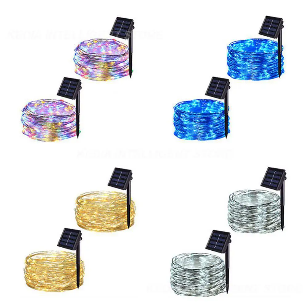 

Adjustable Solar String Fairy Lights 20m 200 LED Waterproof Outdoor Garland Solar Power Lamp Christmas For Garden Decoration