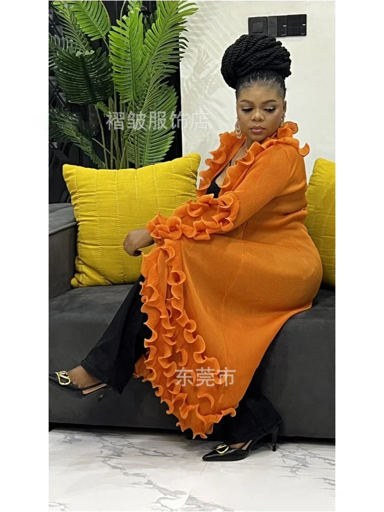 EGRM плиссированное вечернее пальто со складками для выпускного вечера с