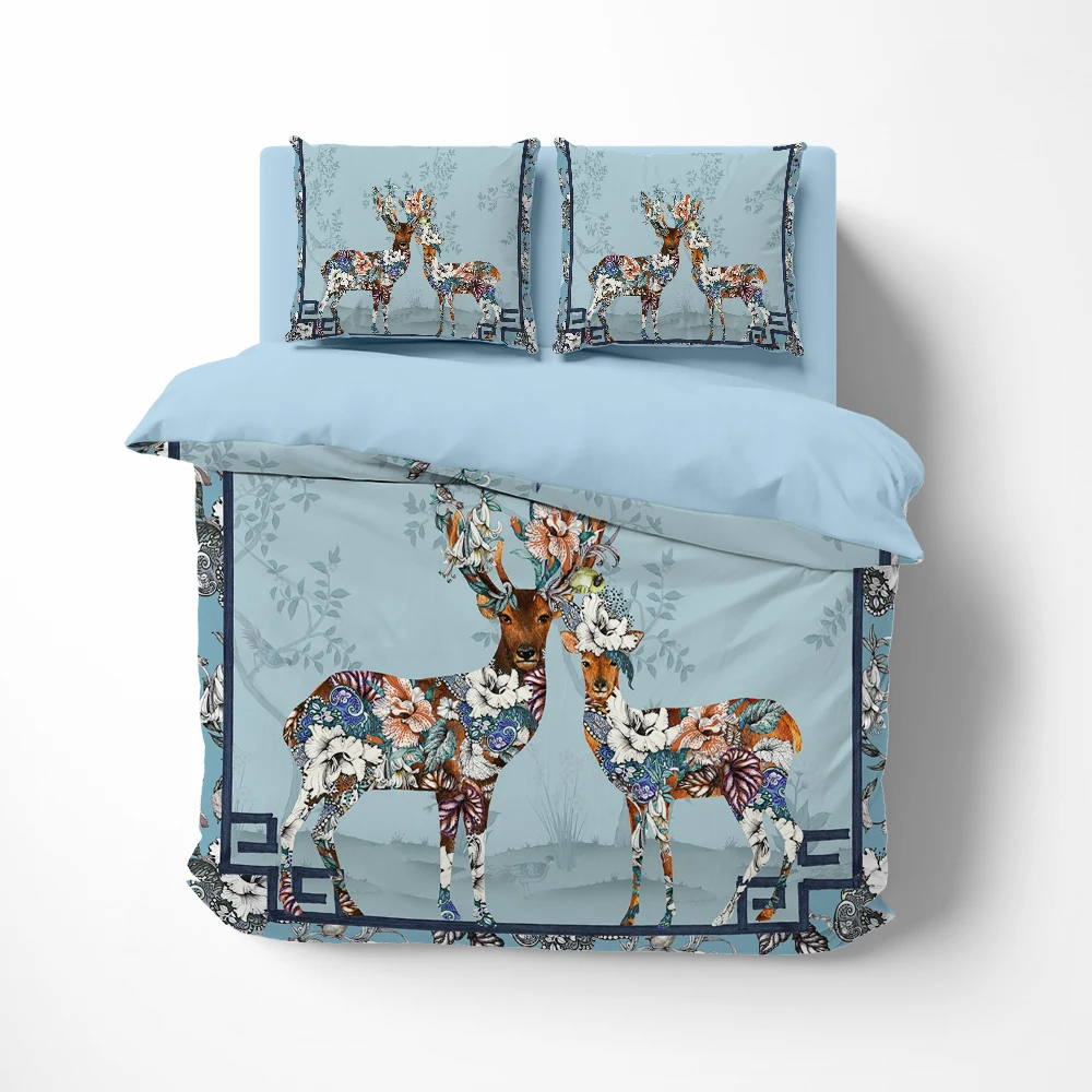 

Роскошный комплект постельного белья евро, двуспальный, двуспальный, односпальный Комплект постельного белья, одеяло/пододеяльник, Компле...