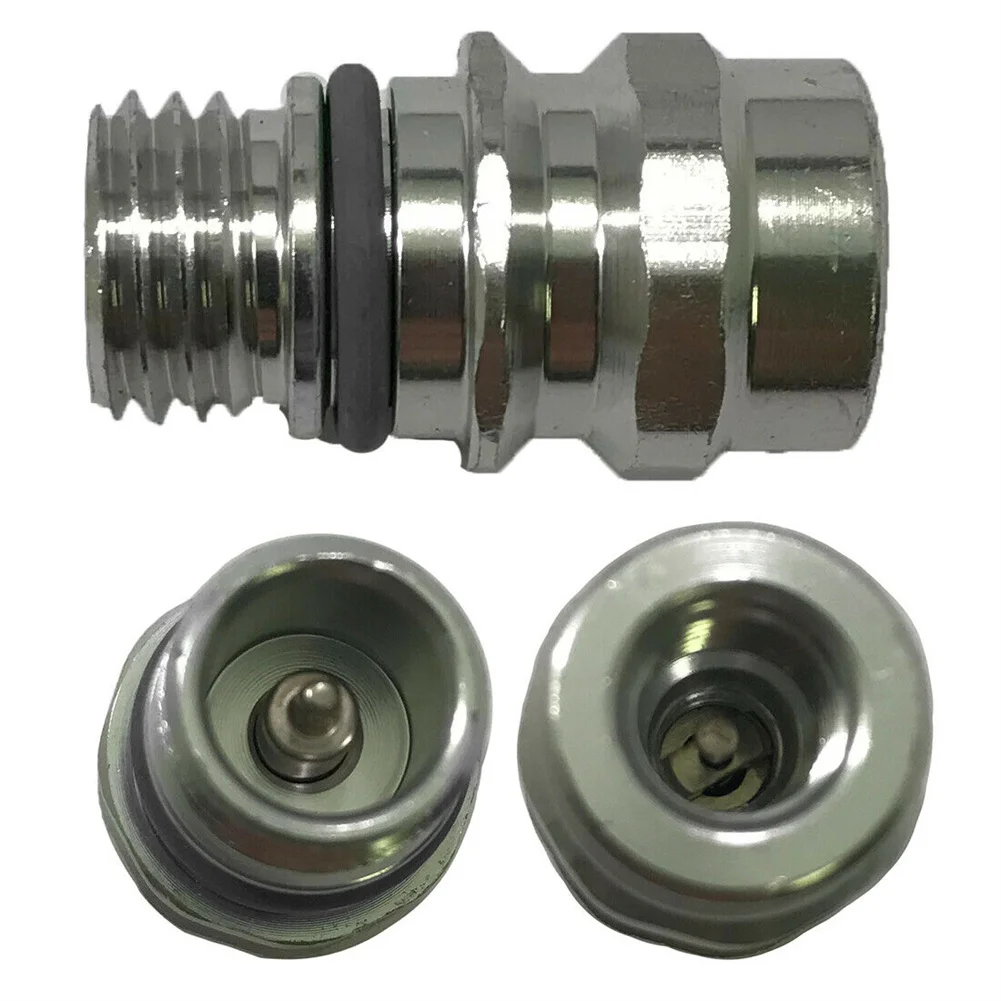 

High Side R-134a Port Adapter A/C Service Valve High Side R-134a Port Adapter With Replaceable Valve Cores For Chrysler For Ford